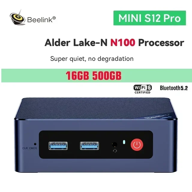Beelink Mini S12 Pro N95/N100 N5095 MINI PC DDR4 8GB 256GB 16GB