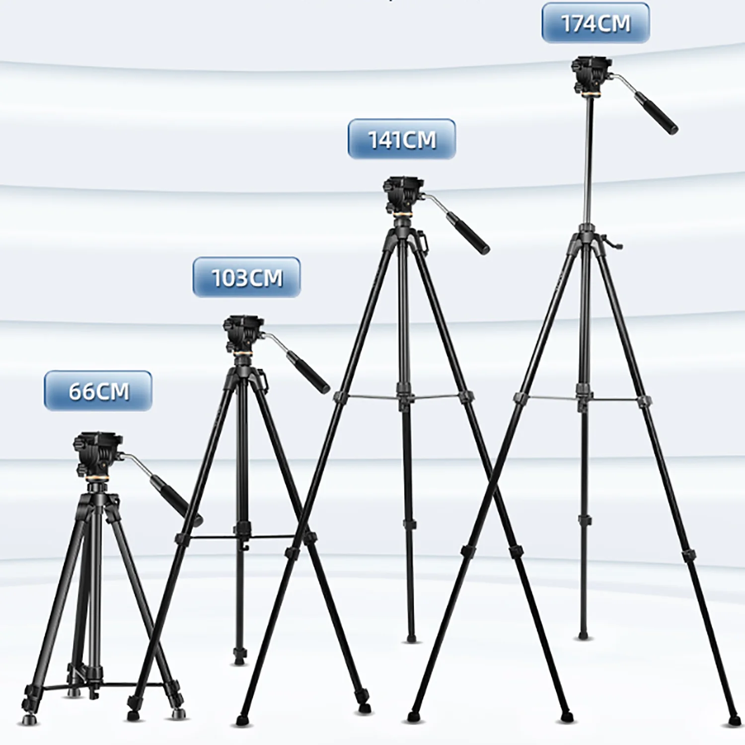 Fusitu Profesional Photography Aluminum Tripods Portable Camera Tripod Stand With Ball Head For Canon Nikon Sony DSLR Camera