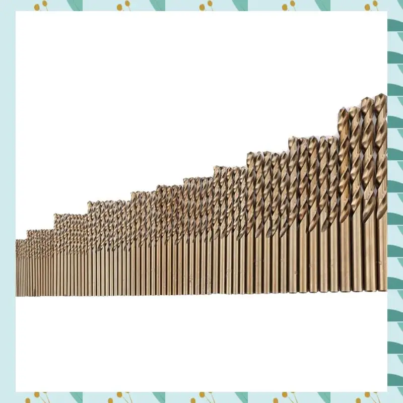 

A71P 74Pcs 40-133Mm Length Drill Bits Wood Metal Drilling High Speed Steel M35 Cobalt Twist Drill Bit