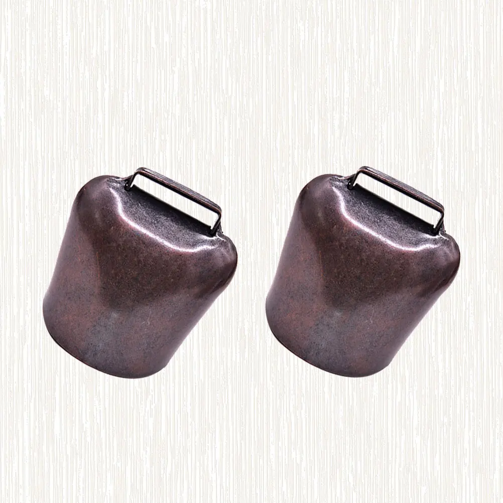 

Thickened Iron Cowbell Ornaments For Sheep Cattle Horse Farm Animal Hanging Bells Durable Anti-Loss Bell Decor Bright Color