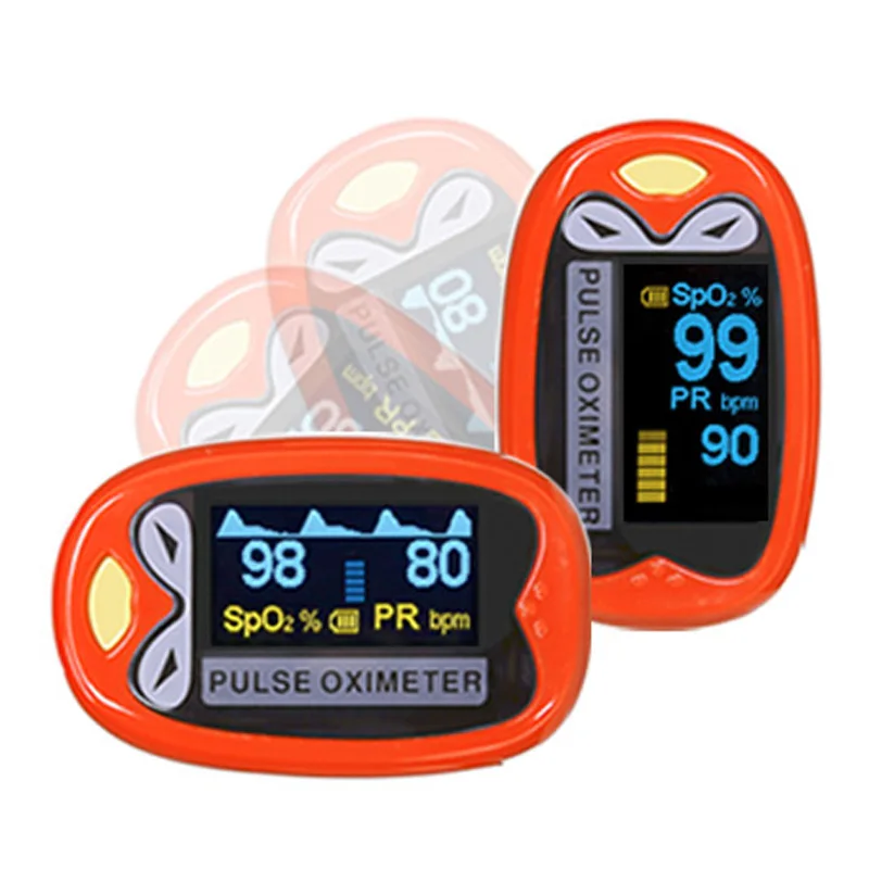 Baby Finger Pulse Oximeter Pediatric Oximetro De Dedo SpO2 PR OLED Battery Children kids Pulsioximetro