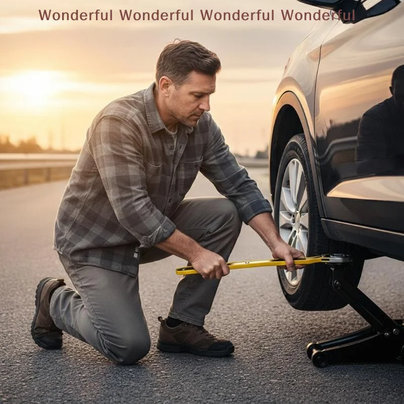 

Car Mounted Small Car Universal Crank Handle Accessories With CAR Tools Car Jack Handle Lever Labor-saving Wrench Tool