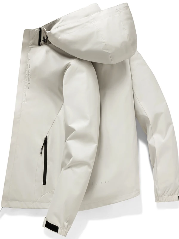 

Повседневная мужская верхняя одежда Jaet, осень 2022, новинка, ветрозащитное волокно из полиэстера, длинная застежка-молния, повседневная мода