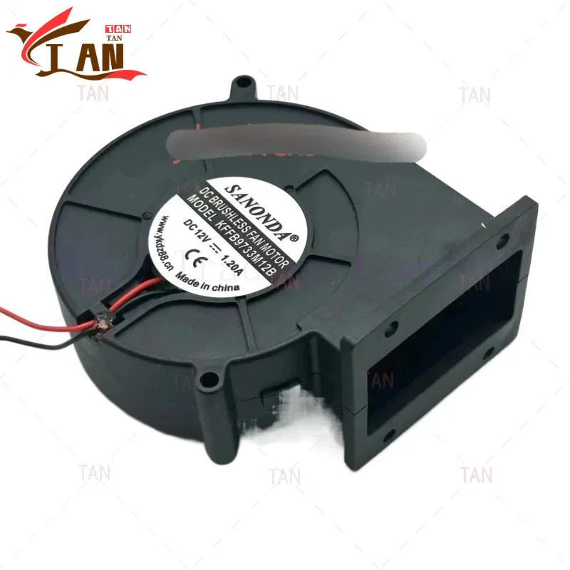 

FOR SANONDA KFFB9733M12B DC 12V 1.20A 97x97x33mm 2-Wire Server Cooling Fan TAN
