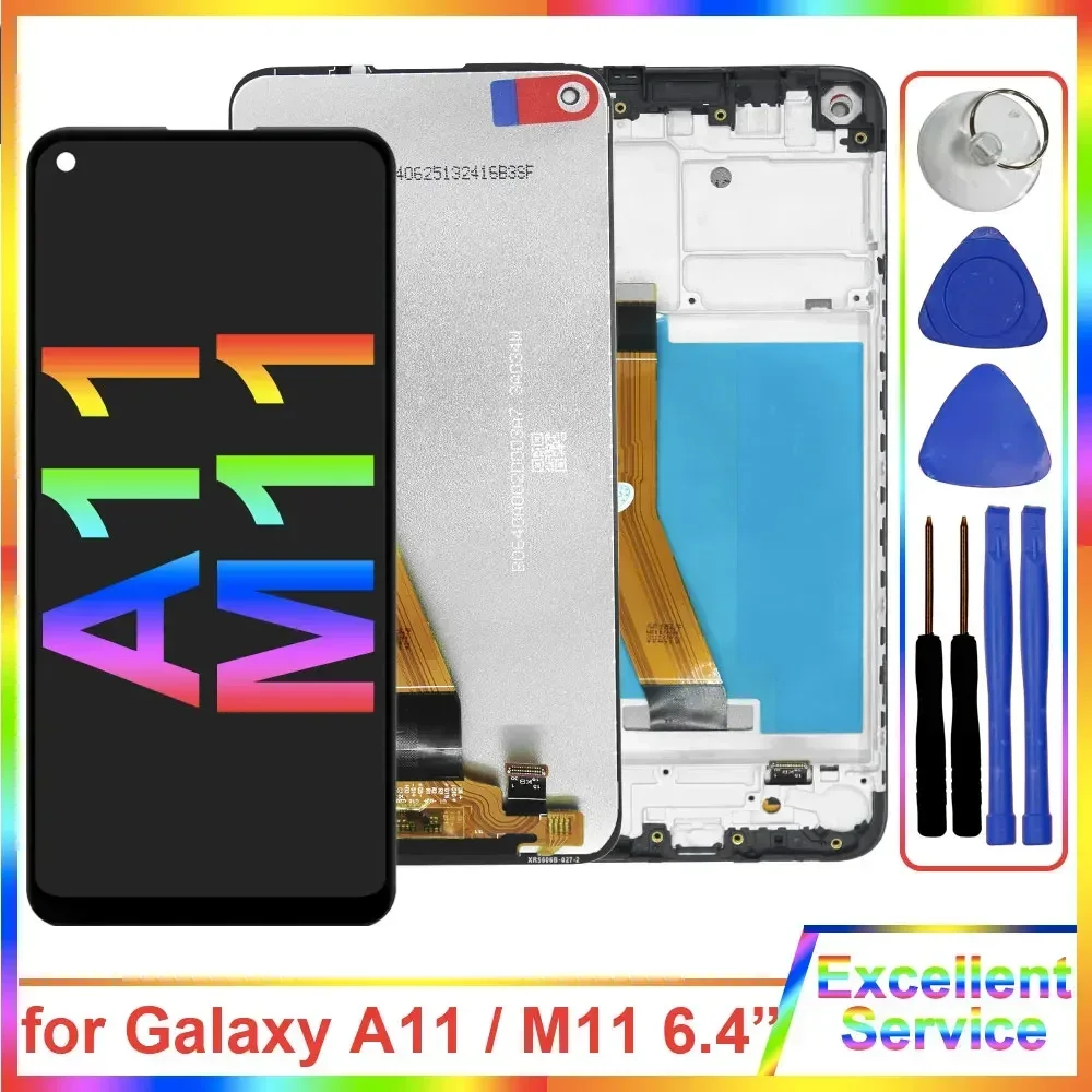 New A11 A115 LCD for Samsung Galaxy A11 A115F LCD Display Digitizer Replacement Touch Screen for Samsung M11 M115F LCD Display