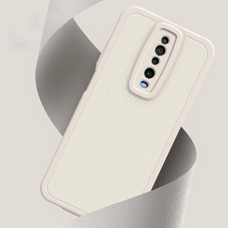 Square Leather Cover for Xiaomi Redmi K30 K20 Pro K30T K30i K30S Ultra Lamb Skin Soft Funda K30Pro 5G Luxury Litchi Protect Case