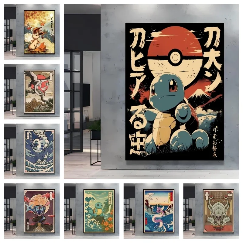 5D Diamond Painting Kits Full Drill Pokemon Squirtle Anime Cartoon Rhinestone Embroidery Cross Stitch Wall Art Home Decor Gift