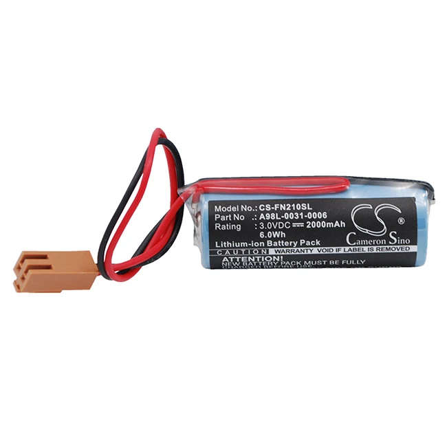 CS 2000mAh Battery For Cutler Hammer GE AFP8801  BR-2/3AC2SP  IC693ACC301  IC693-ACC-301 FANUC CNC Power Mate 0 D E F H