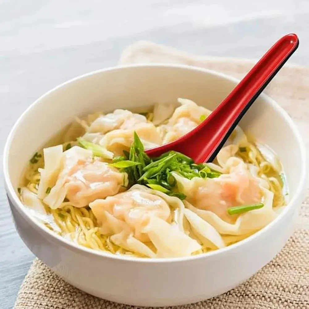 1/5/10pcs Practical Bicolor Soup Spoon Drop-resistant Anti-Shock Ramen Spoon Melamine With Hook Tablespoon Kitchen Cutlery