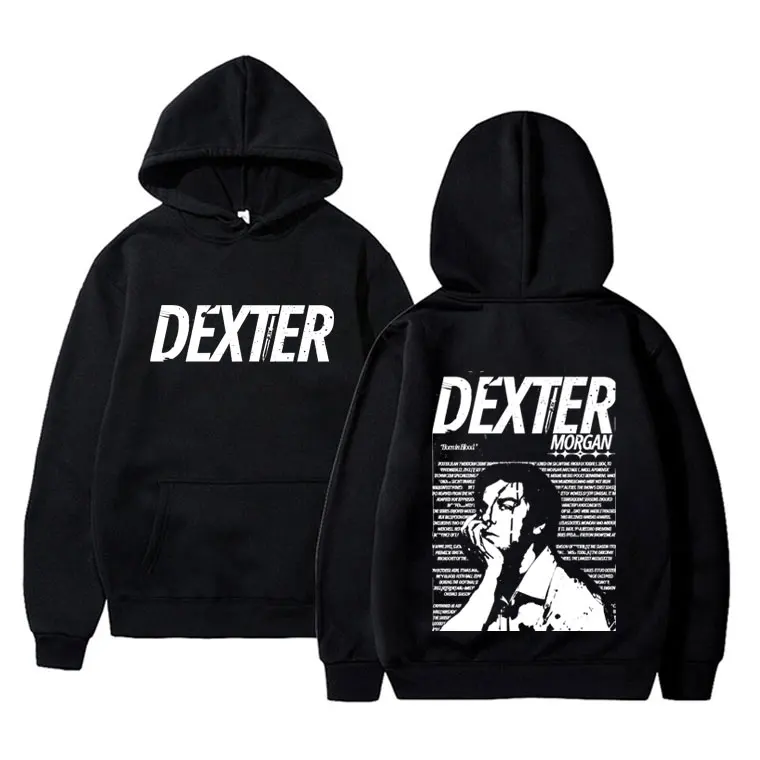 

TV Play Dexter Morgan Graphic Hoodie Male Casual Fleece Cotton Sweatshirt Men Women Fashion Vintage Oversized Pullover Hoodies