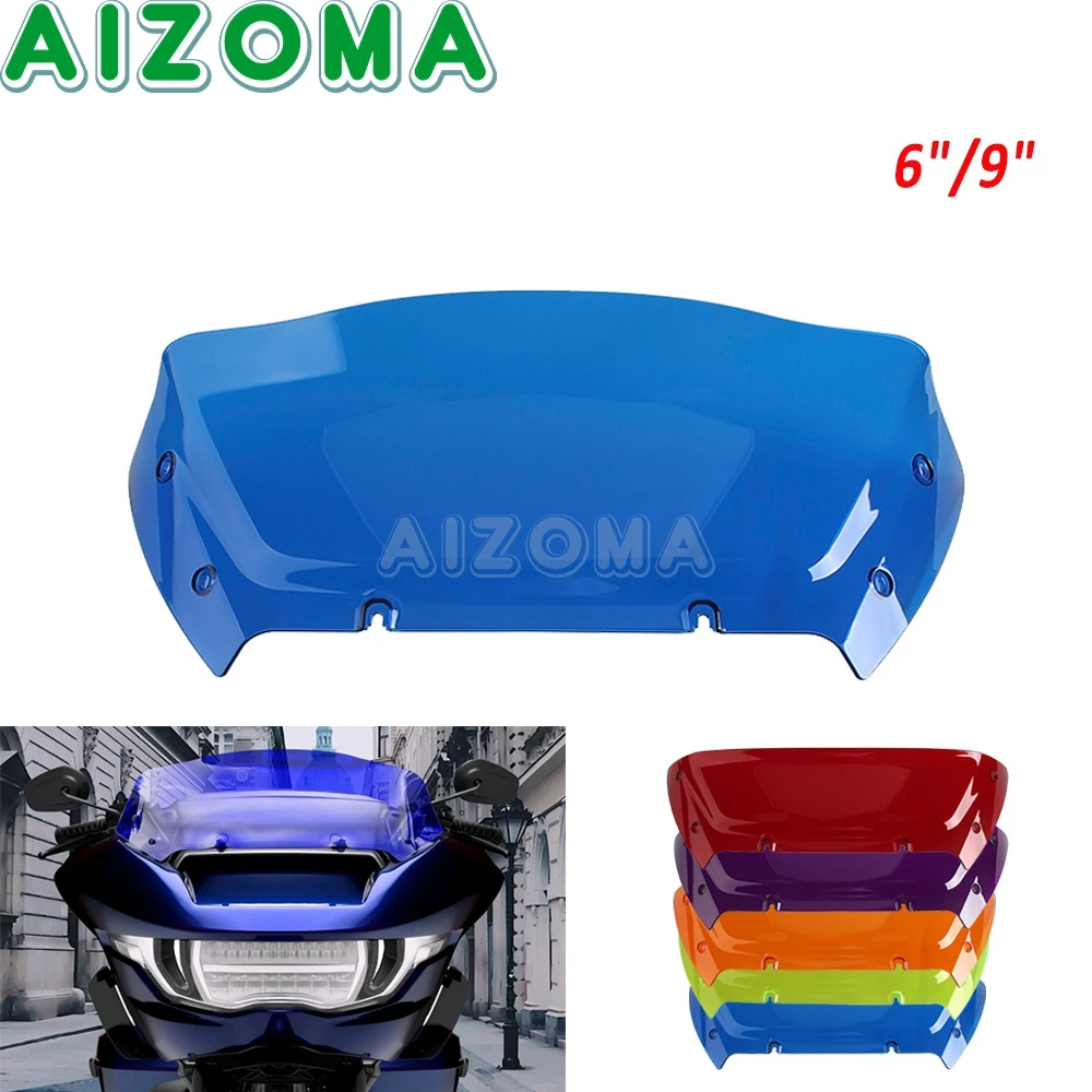 

6" 9" Front Windshield Motorcycle Front Fairing Wind Shield For Harley Touring Road Glide FLTRX 117 FLTRXSE FLTRXSTSE 2024 2025