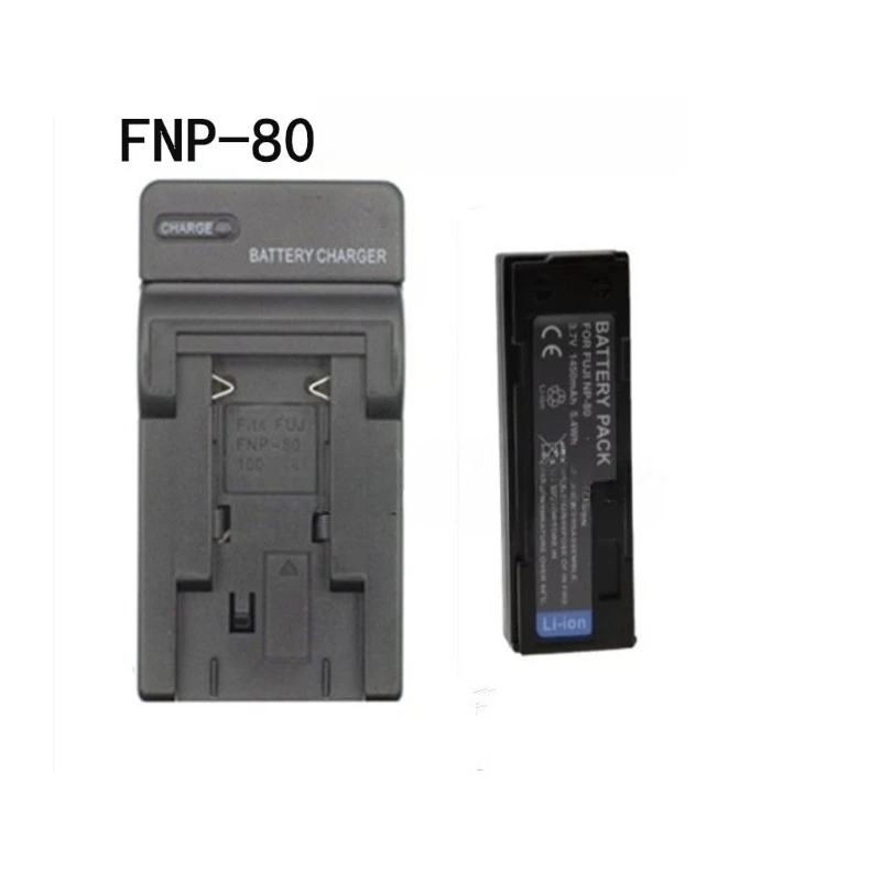 Bateria do aparatu NP-80, ładowarka do aparatów cyfrowych Fuji 4800/4900/4900Z 6900/6900Z 2700, 3.7V 1450mAh