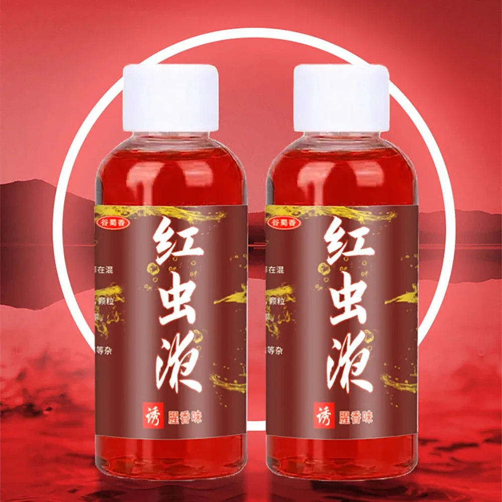 Concentrated Red Worm Liquid Multipurpose Concentrated Fish Bait Additive Permeability Red Worm Additive for Trout Cod Carp Bass