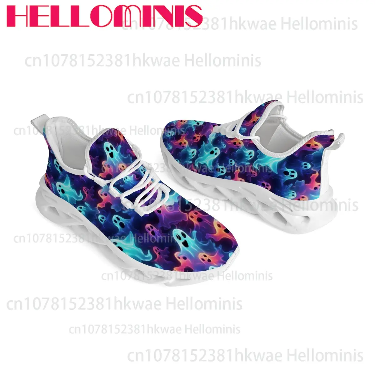 Halloween Ghost Cool Pattern Unisex Low Top Durable Hiking Boots Easy To Wear Wear-resistant Comfortable Soft Sole Casual Shoes