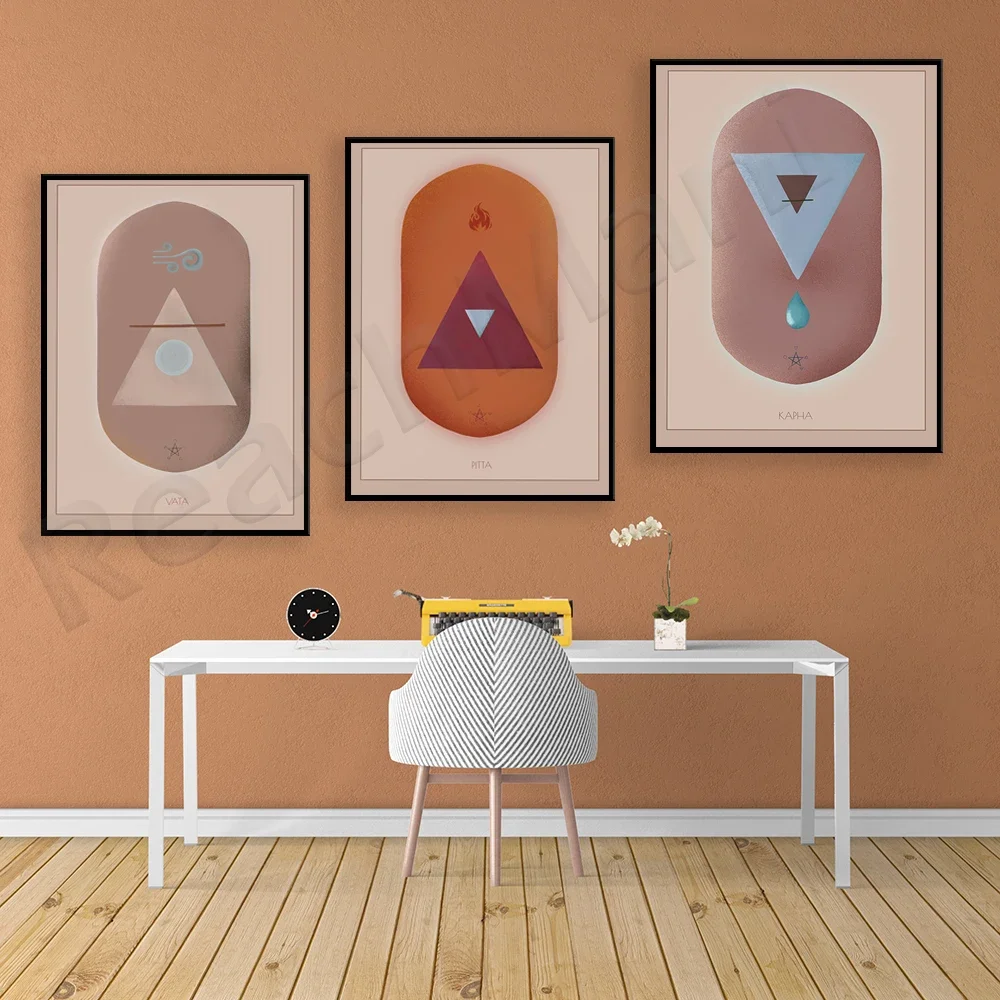 Ayurveda poster art impression, mural decoration, Notre Dame of Nature, art poster, life balance, medicine alternative,