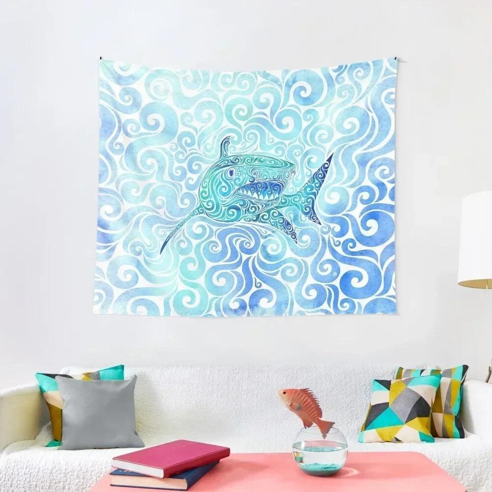 

Swirly Shark Tapestry Aesthetic Room Decor Things To The Room Tapestry