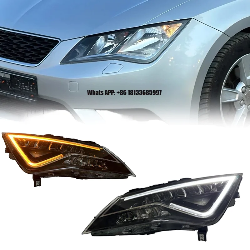 

Новые дневные ходовые огни для Volkswagen Seat Leon MK3 2013-2016, обновление в стиле Cupra, 6000K белый свет, 12В