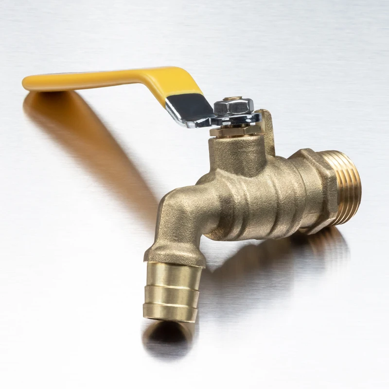 TMOK Brass Jardim Água Torneira, Long Handle Wall Tap, Máquina de lavar roupa Torneira, Anti-Freeze Bibcocks, saída única, 1/2x 3/4\