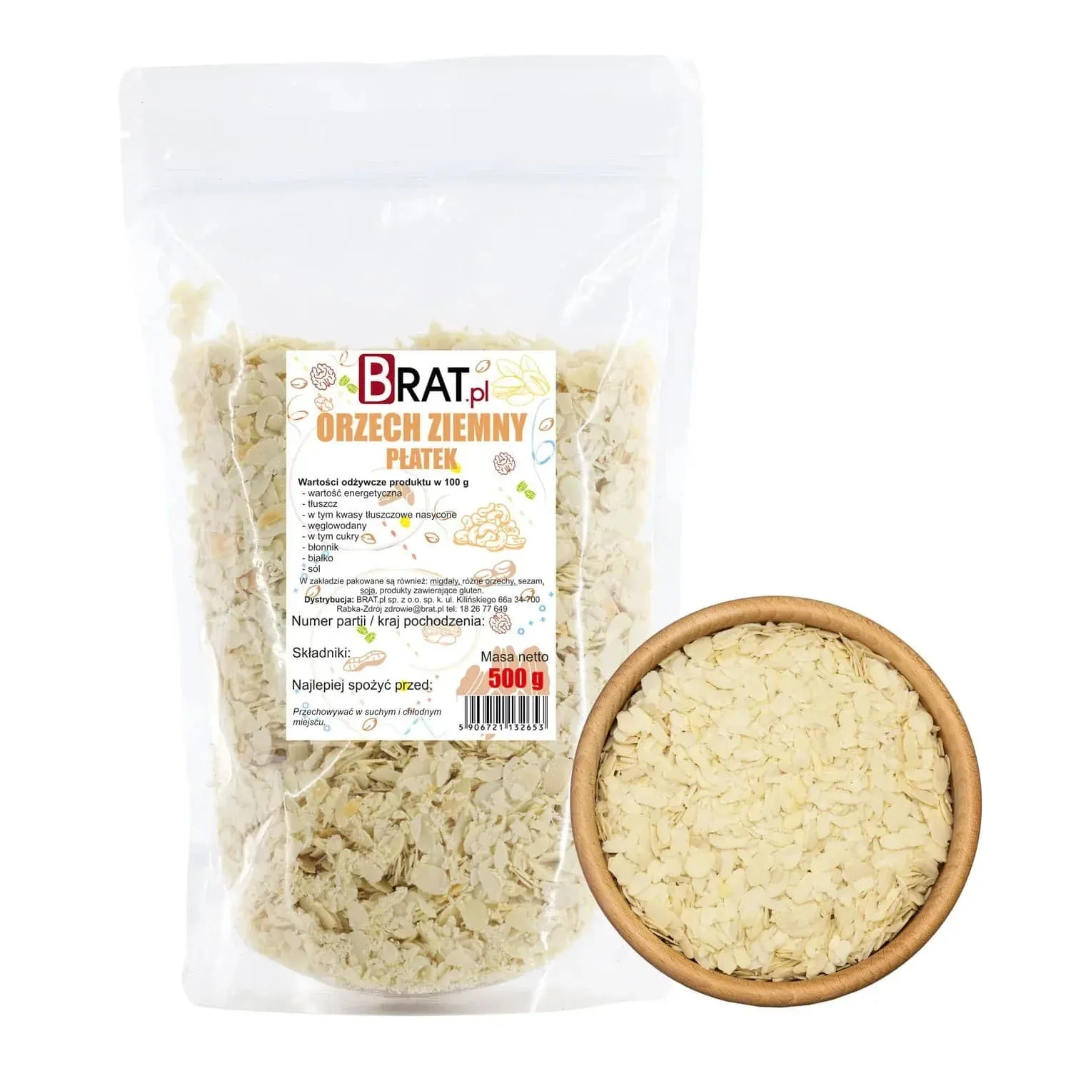 Orzech ziemny płatek 500g