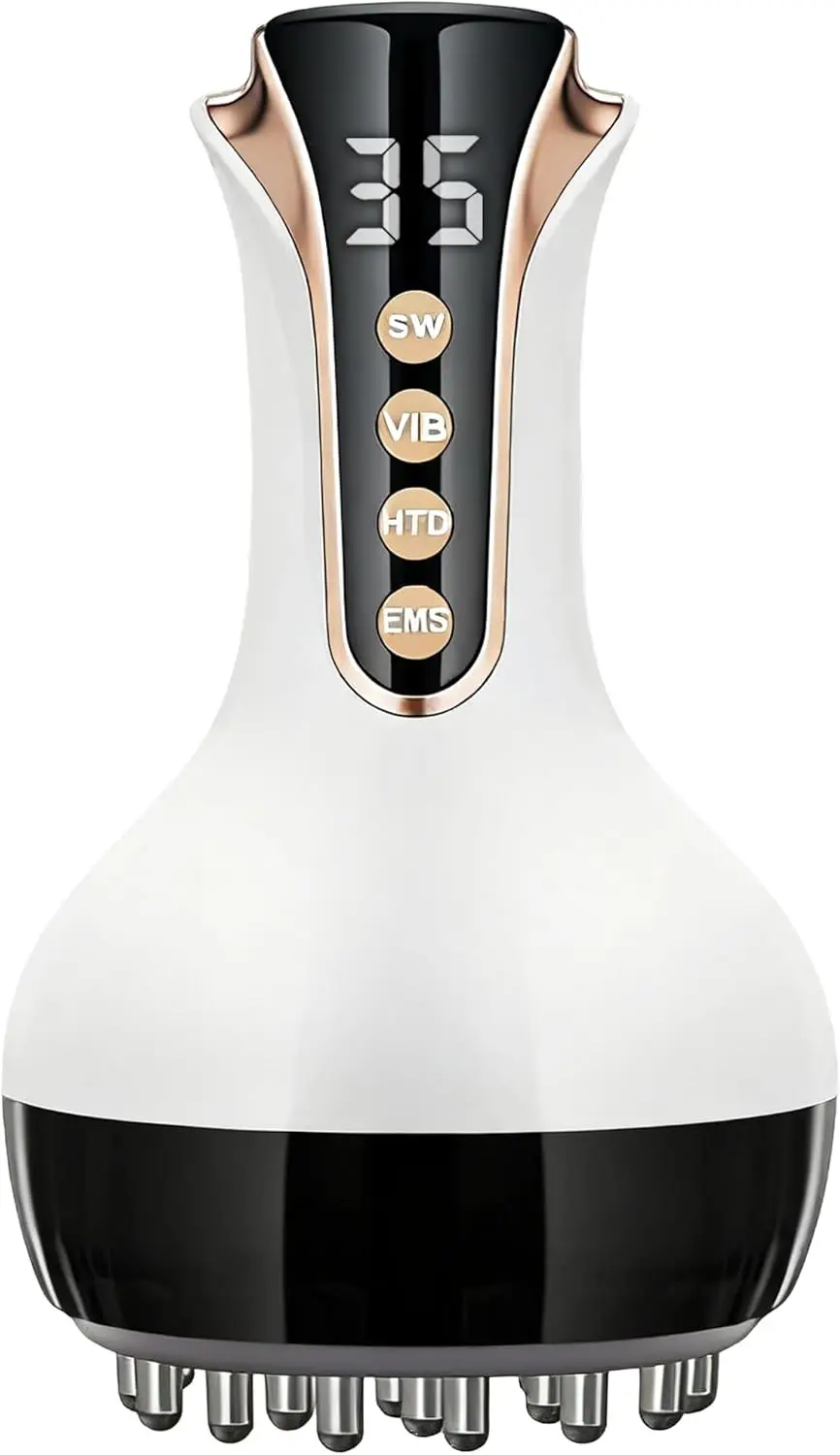 

Массажер для лимфодренажа 3-в-1 с 35 скоростями для ног, рук и живота – Антицеллюлитный прибор с подогревом и вибрацией