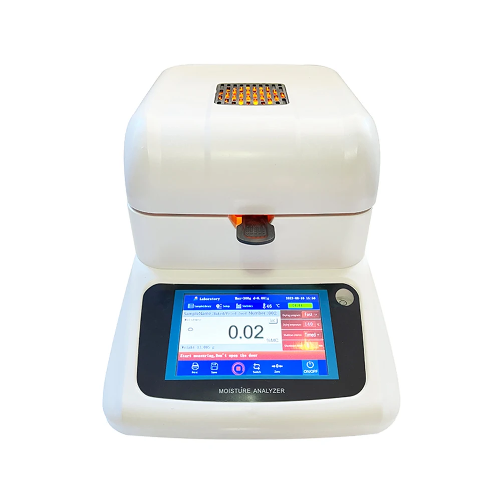 

120g 0.001g Touch Screen Grain Halogen Moisture Analyzer for Food