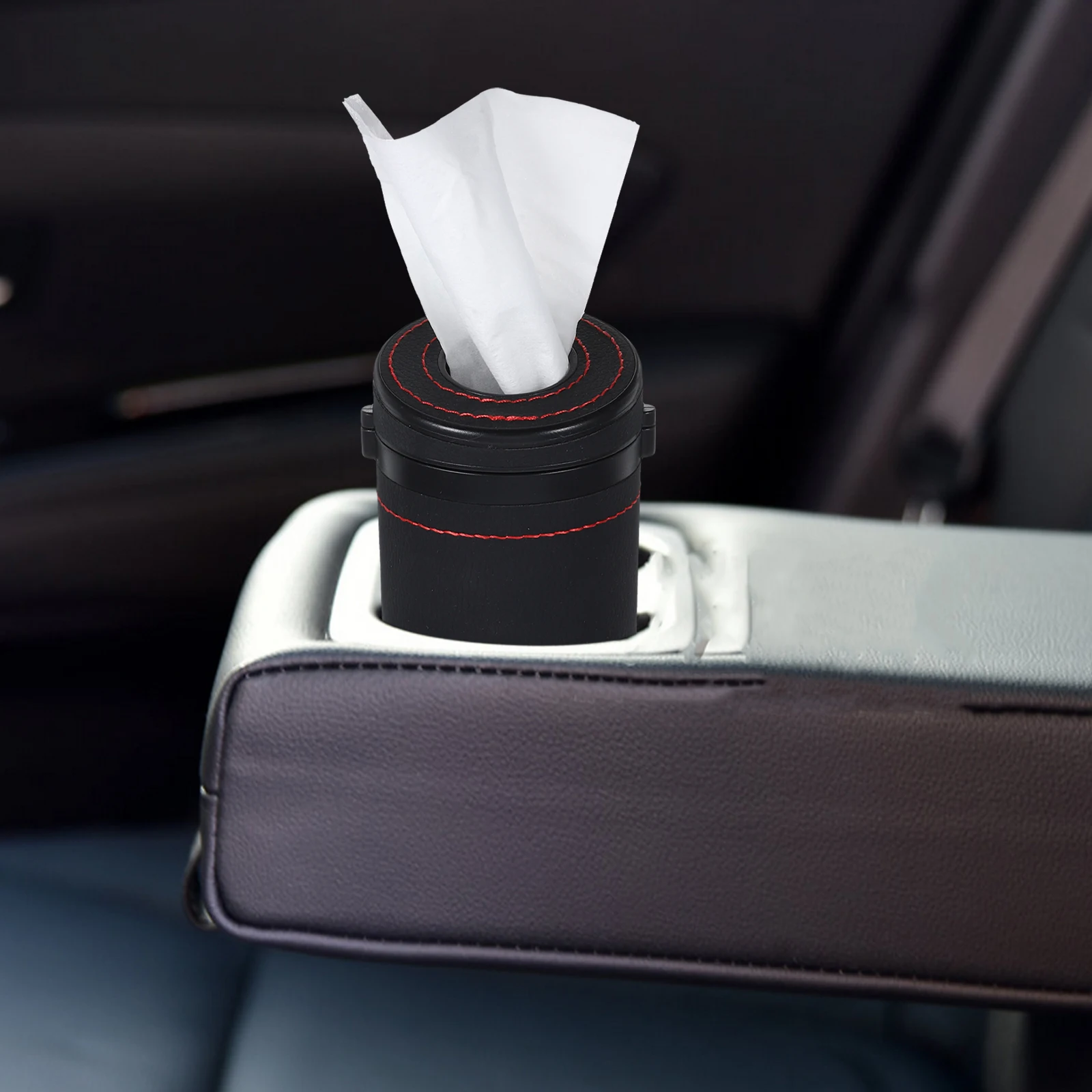 

Car Tissue Box Travel Container Automobile Holder Tissues Cylinder Dispenser Holders
