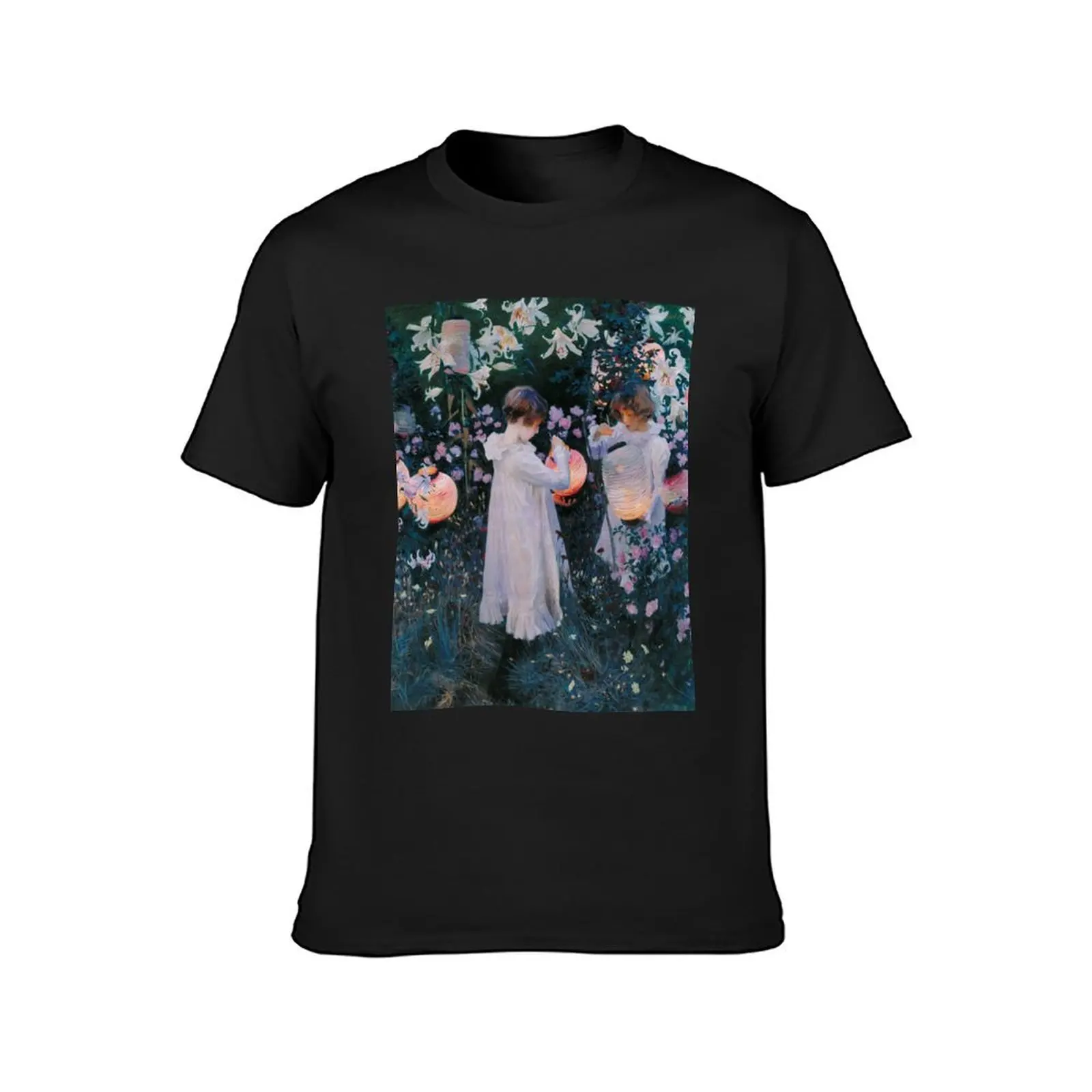 John Singer Sargent - Carnation, Lily, Lily, Rose T-Shirt anime blanks sweat t shirt men