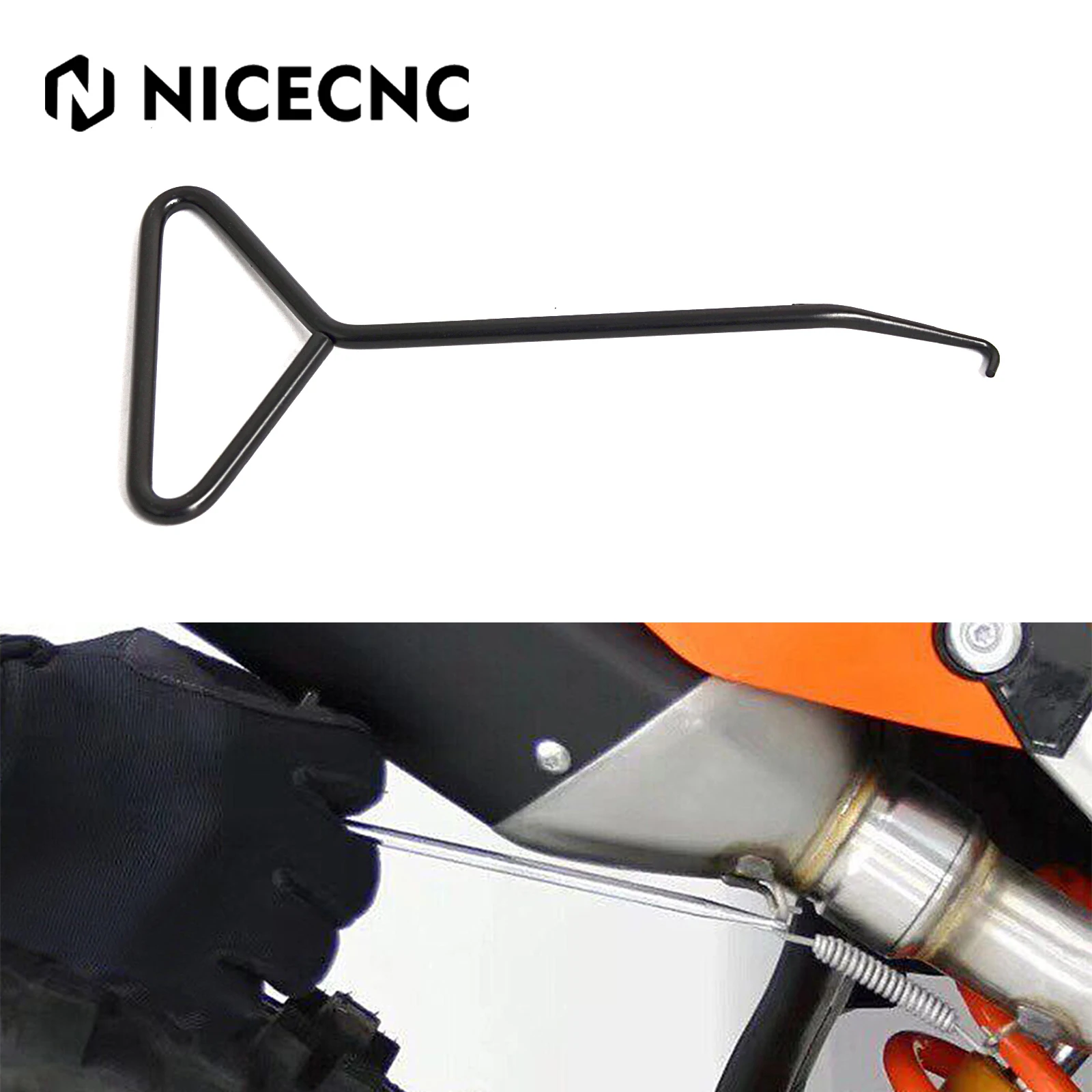 Т-образный съемник выхлопной пружины мотоцикла для Yamaha Tenere 700 KTM 690 Enduro 790 890 ADV BMW Honda Suzuki Kawasaki