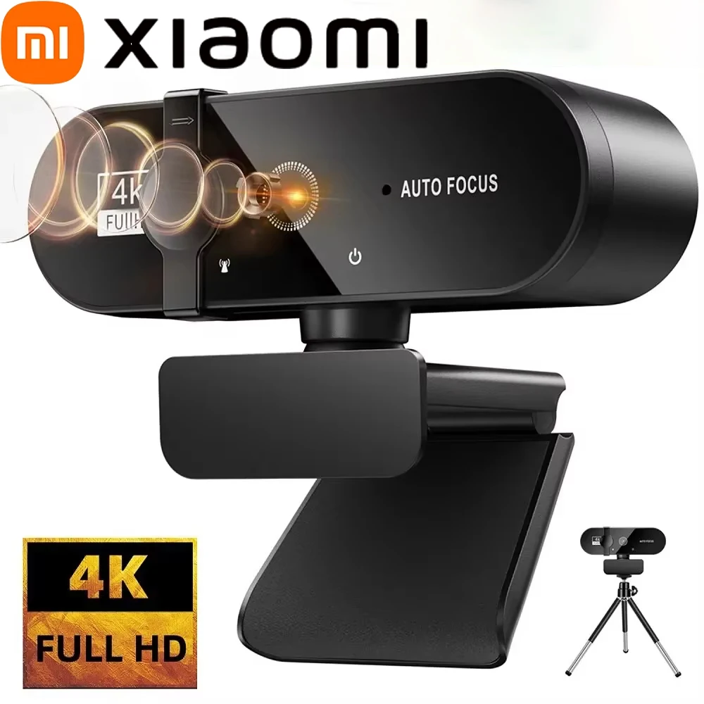 

Xiami W66 4K Webcam Autofocus 2K Streaming Camera 1080P Full HD 30FPS USB Webcams With Microphone For PC Laptop Video Recording