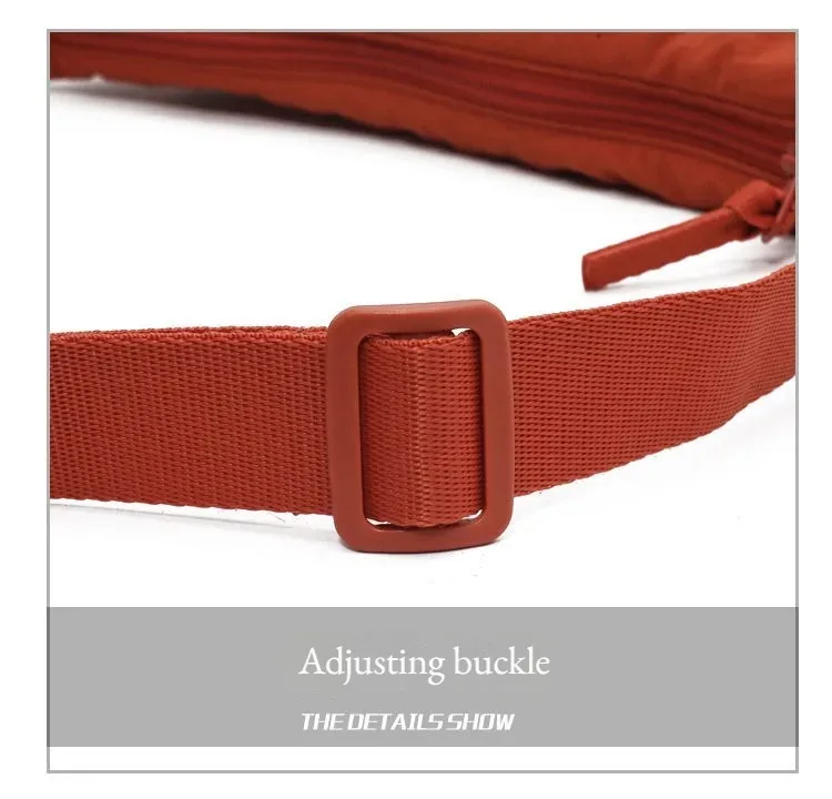 Einfarbige Brusttasche für Damen, große Kapazität, Reisetasche, Umhängetasche, halbmondförmige Tasche, Damen-Alltagstasche, mit Baumwollfüllung, Schultertasche. – Detail 7