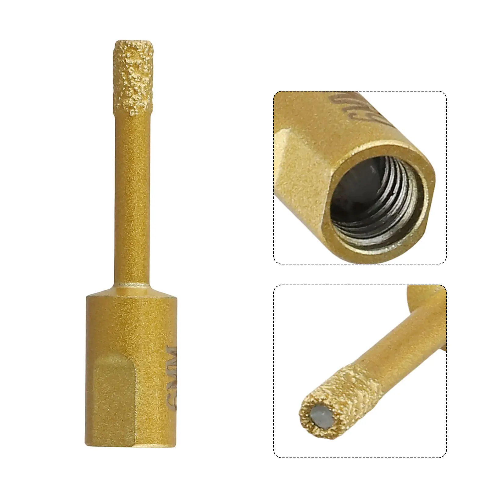 

1pc 6-50mm Vaccum Brazed Dry Drill Bits Hole Cutter For Drilling Tiles Glass Porcelain Marble Granite Concrete