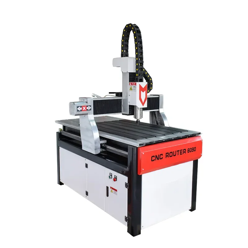 New Year Promotion Price Wood Plastic Acrylic MDF Desktop 6090 6040 Portable 3 Axis Cnc Router Engraving Cutting Milling Machine
