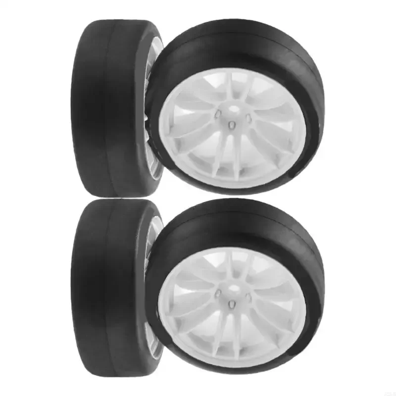 Zestaw 4 opon do zdalnie sterowanych pojazdów gąsienicowych Model samochodu Gumowe opony do kół do akcesoriów do zdalnego 15UB