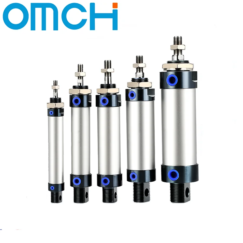 MAL Mini Cylinder Pneumatic Double Acting Aluminum Alloy Air Cylinder 16/20/25/32mm Bore 25/50/75/100/125/150mm Stroke