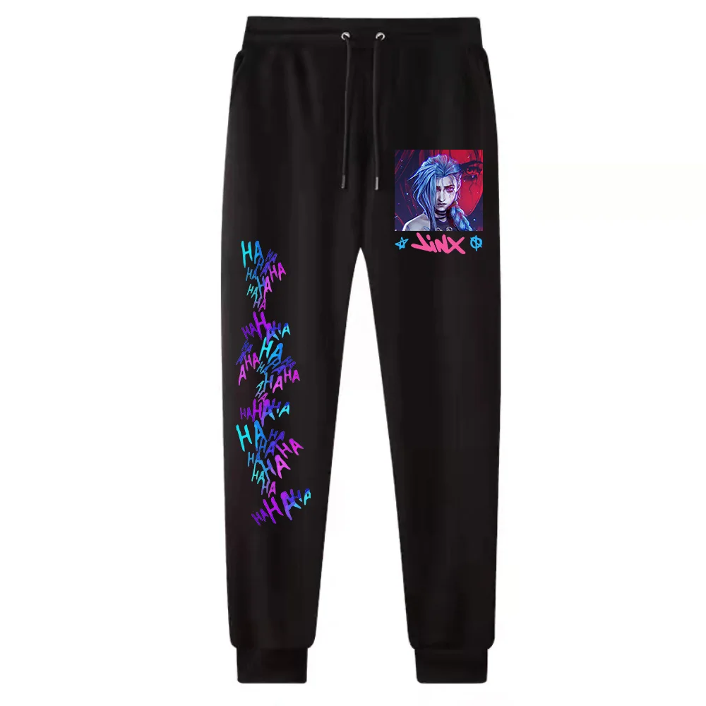 Hot Anime Arcane-Jinx Pants Man Woman  Harajuku  Streetwear Trousers