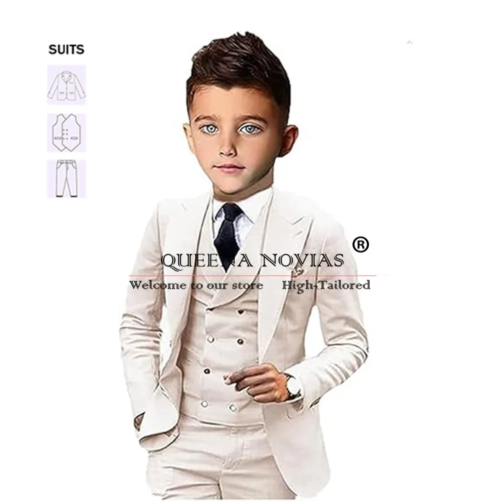 Classic Black Boy Suits For Wedding Shawl Lapel Prom Blazer Formal Party Clothing Prom Blazer Tailored Children Birthday Tuxedos