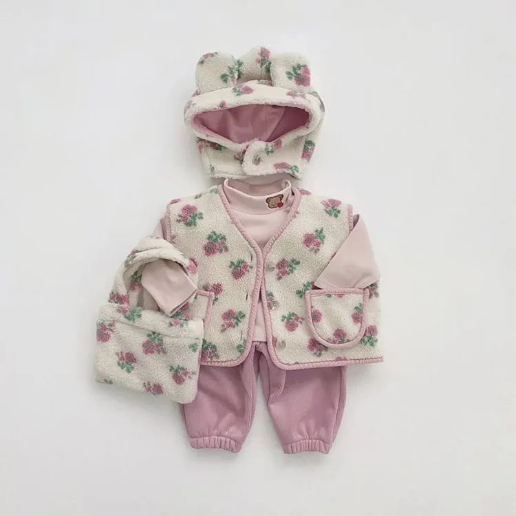 2025 الشتاء الرضع فتاة الدافئة سروال قصير خمر جديد الطفل الصوف السراويل الصلبة طفل صبي سراويل تقليدية ملابس الأطفال