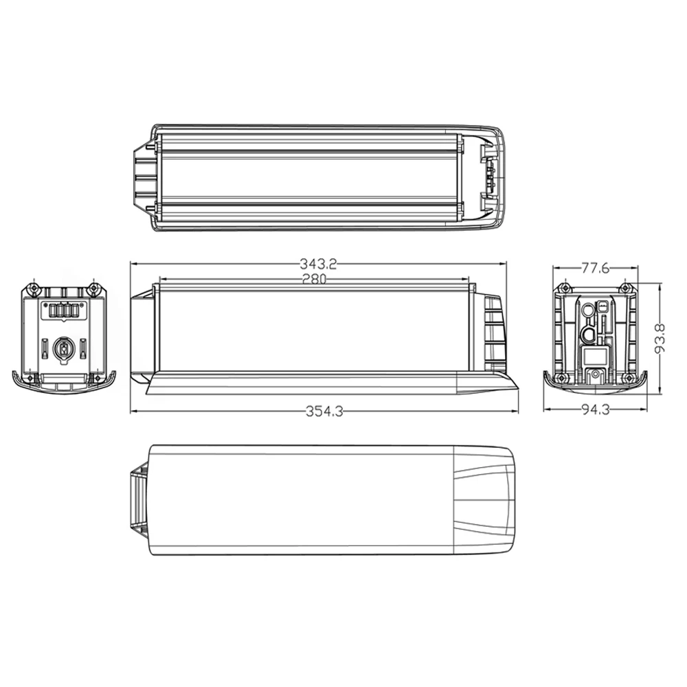 Spare BATTERY 48V 14Ah 672Wh COMPATIBLE WITH KASEN CITY / CROSS EBIKE for 500W RICH BIT TOP-520 M520 29inch Electric Bike