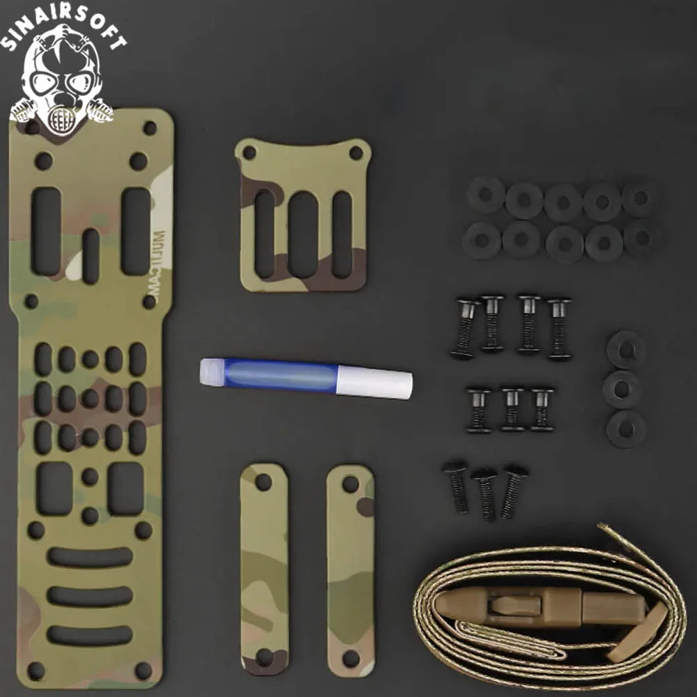 Platforma do noszenia na udzie, metalowa, modułowa, regulowana, taktyczna kabura na pistolet, adapter kompatybilny z QLS, akcesoria do airsoftu.