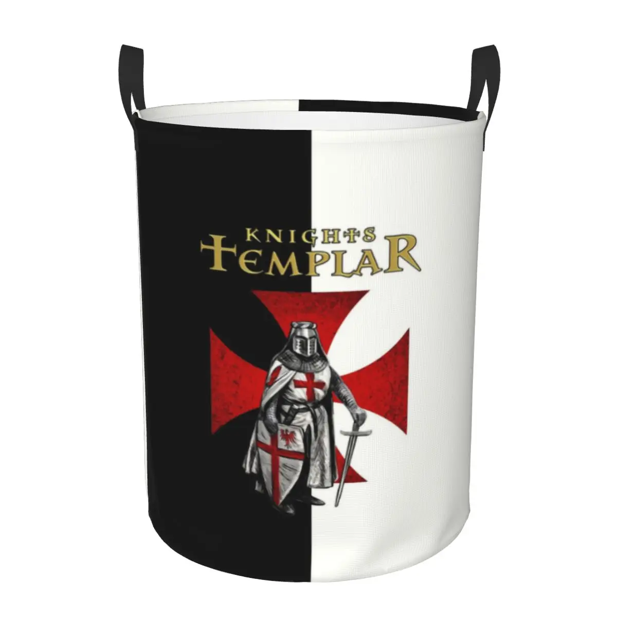 Knight Templar Laundry Hamper Large Clothes Storage Basket Crusades Knights Christian Warrior Toys Bin Organizer for Boy Girl