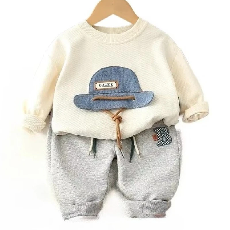 

Spring Autumn Children Boys Clothes Patchwork Suit Long Sleeved T-Shirt Pants 2Pcs/Sets Toddler Casual Costume Kids Tracksuits