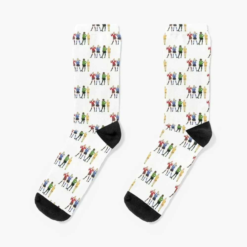 

heathers Socks colored funny gift golf sport Socks Female Men's