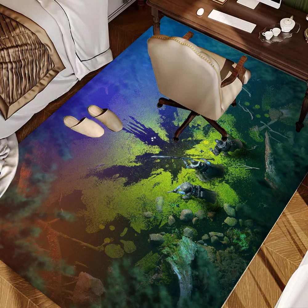 3D Game D-Destiny 2 printed Bathroom Mat Kids Room Bedroom Decoration Balcony Anti-Slip Doormat Living Room Welcome Rug