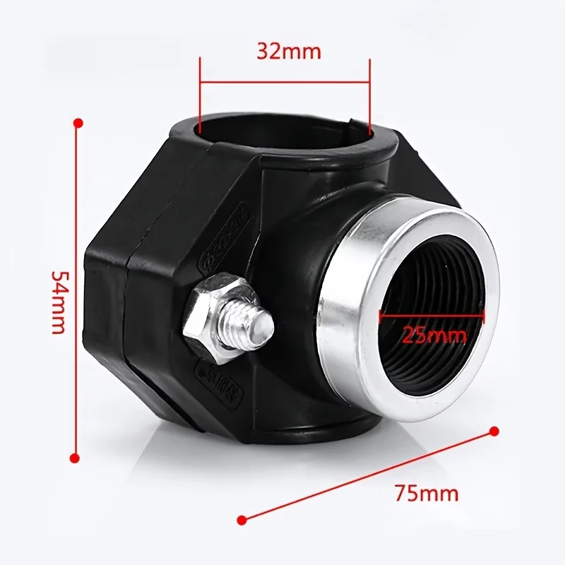 PE Pipe Tee Quick‑Connect Branch Fitting, No‑Heat Fast Pipe Repair Connector, Easy Installation, for Home Renovation, Leak Fix