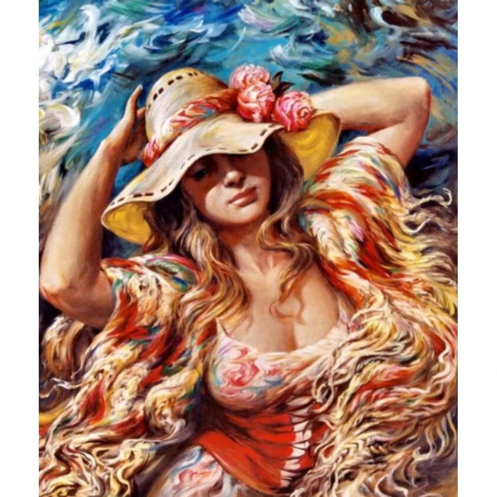 5D DIY Diamond Painting Full Square/Round Sexy Maiden Girl Bead Embroidery Sale Woman Portrait Handicraft Home Decor