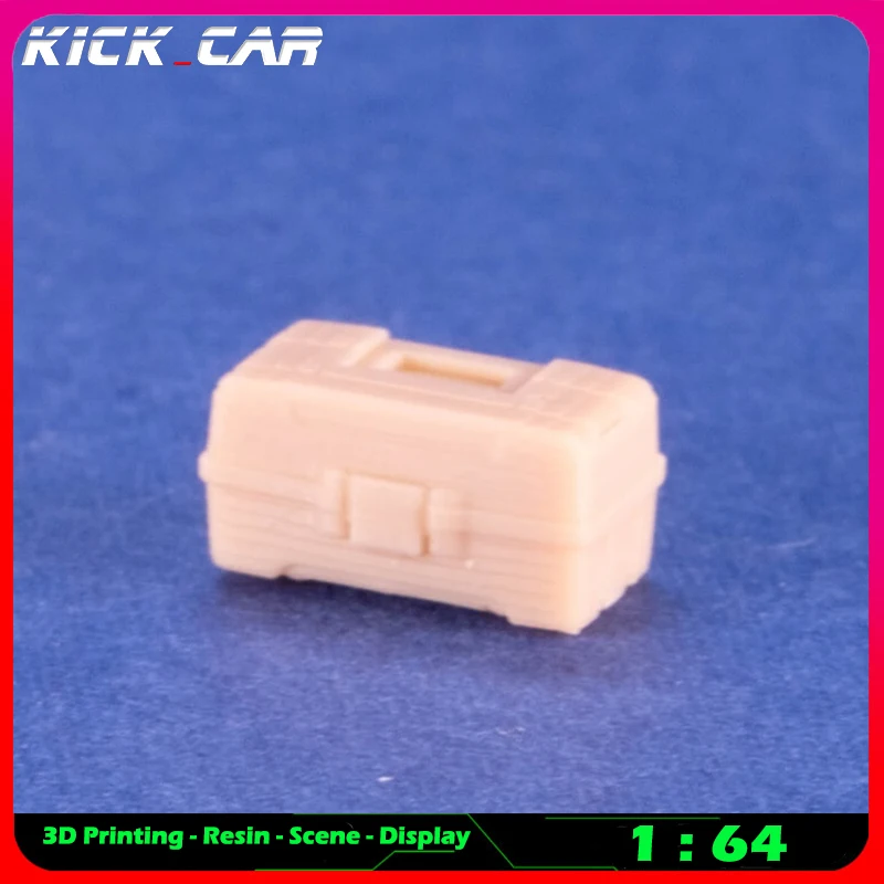 Kickcar 1/64 Toolkit Model Car Diorama Uncolored Resin Garage Scene Repair Tools Decoration Simulation Scene Toy