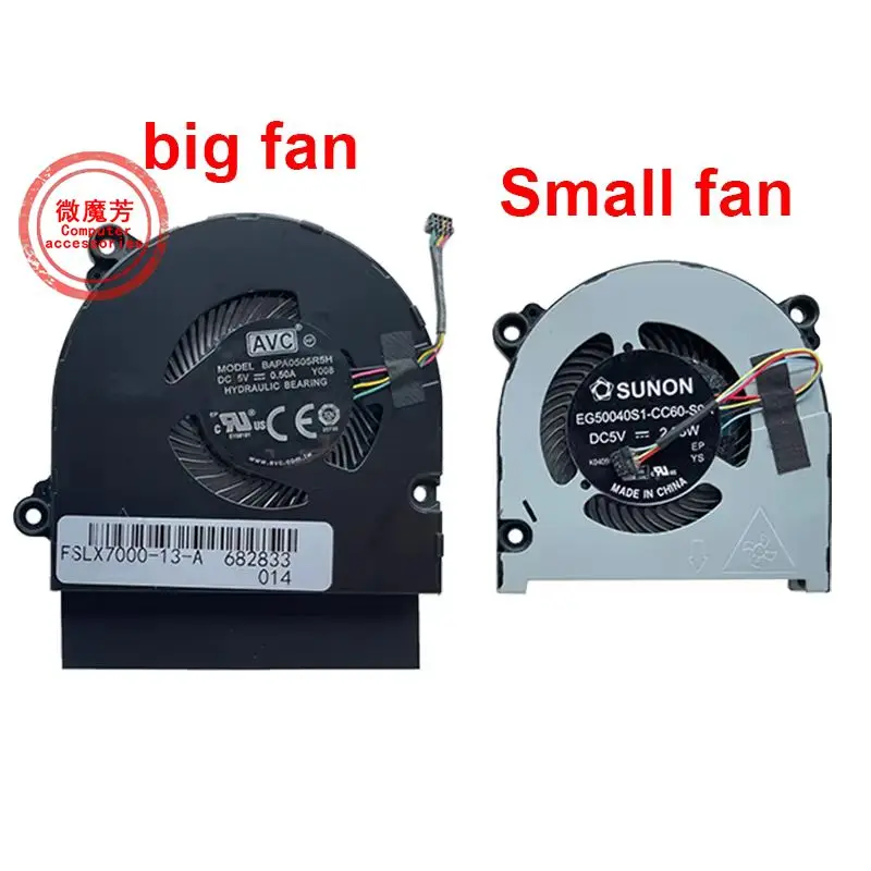 New Laptop cooling fan For CHAO 7000-13 IdeaPad V330S-13 320s-13IKB 81AK Wei 6-14IKB 5F10R08025 5F10R07994 FK2X DFS430705PB0T