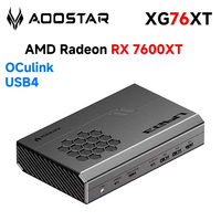 AOOSTAR XG76XT EGPU Graphics Card RX 7600XT 8GB GDDR6 RDNA3 Architecture 2300MHz PCIe4.0x4 USB4 OCulink 240W Power for PC