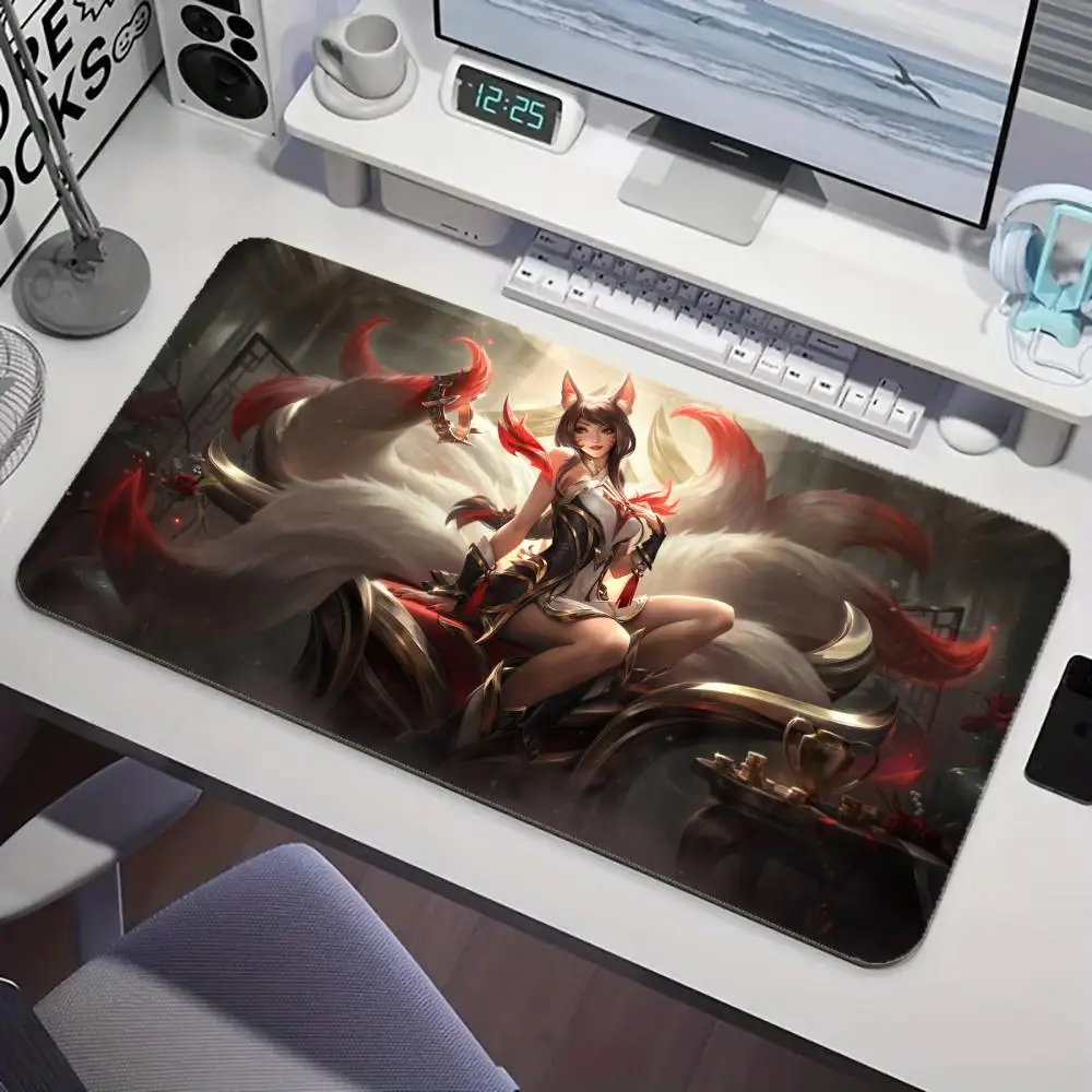 Mouse Pad PC 900x400mm Colorful Graffiti Desktop Mouse Mat League of Legends Mousepad Laptop Arcane Anime Girl Keyboard Mat