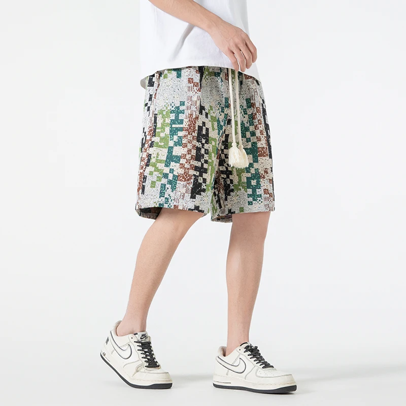 Leopard Print Ethnic Style Beach Pants Loose Casual Wear